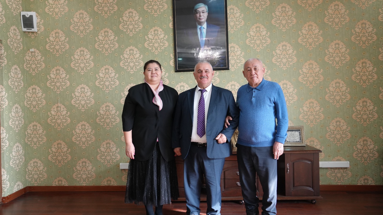 The visit of the delegation of the Azerbaijan State University of Economics (UNEC) to Kunayev University.