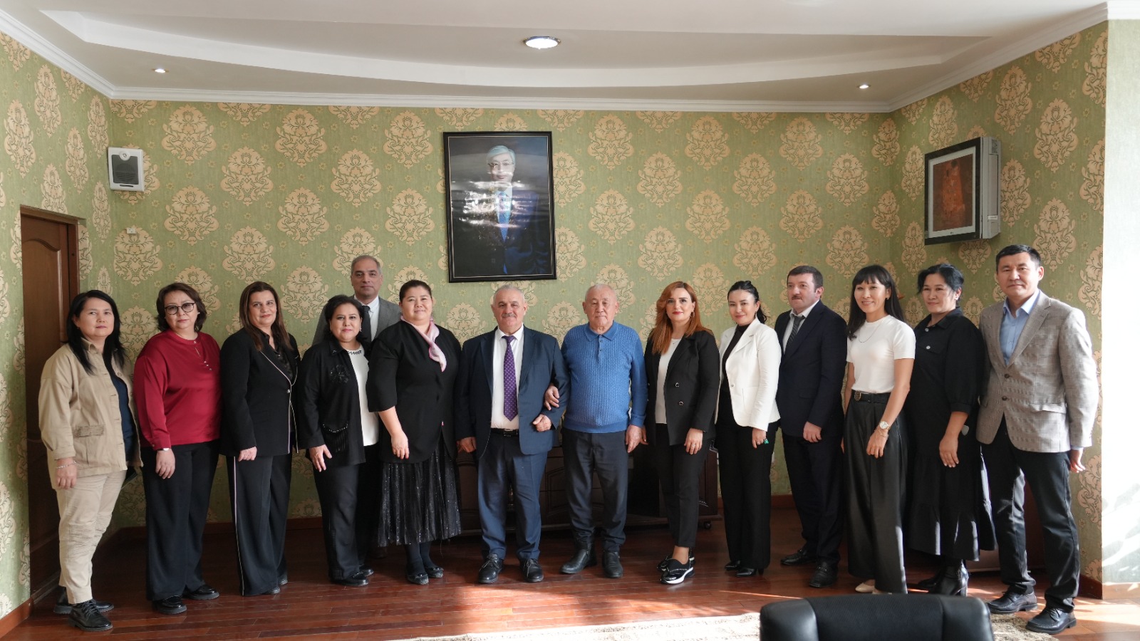 The visit of the delegation of the Azerbaijan State University of Economics (UNEC) to Kunayev University.