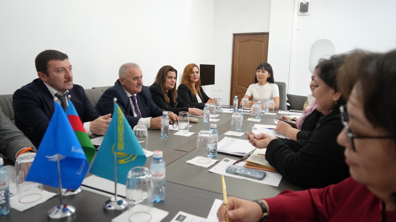 The visit of the delegation of the Azerbaijan State University of Economics (UNEC) to Kunayev University.