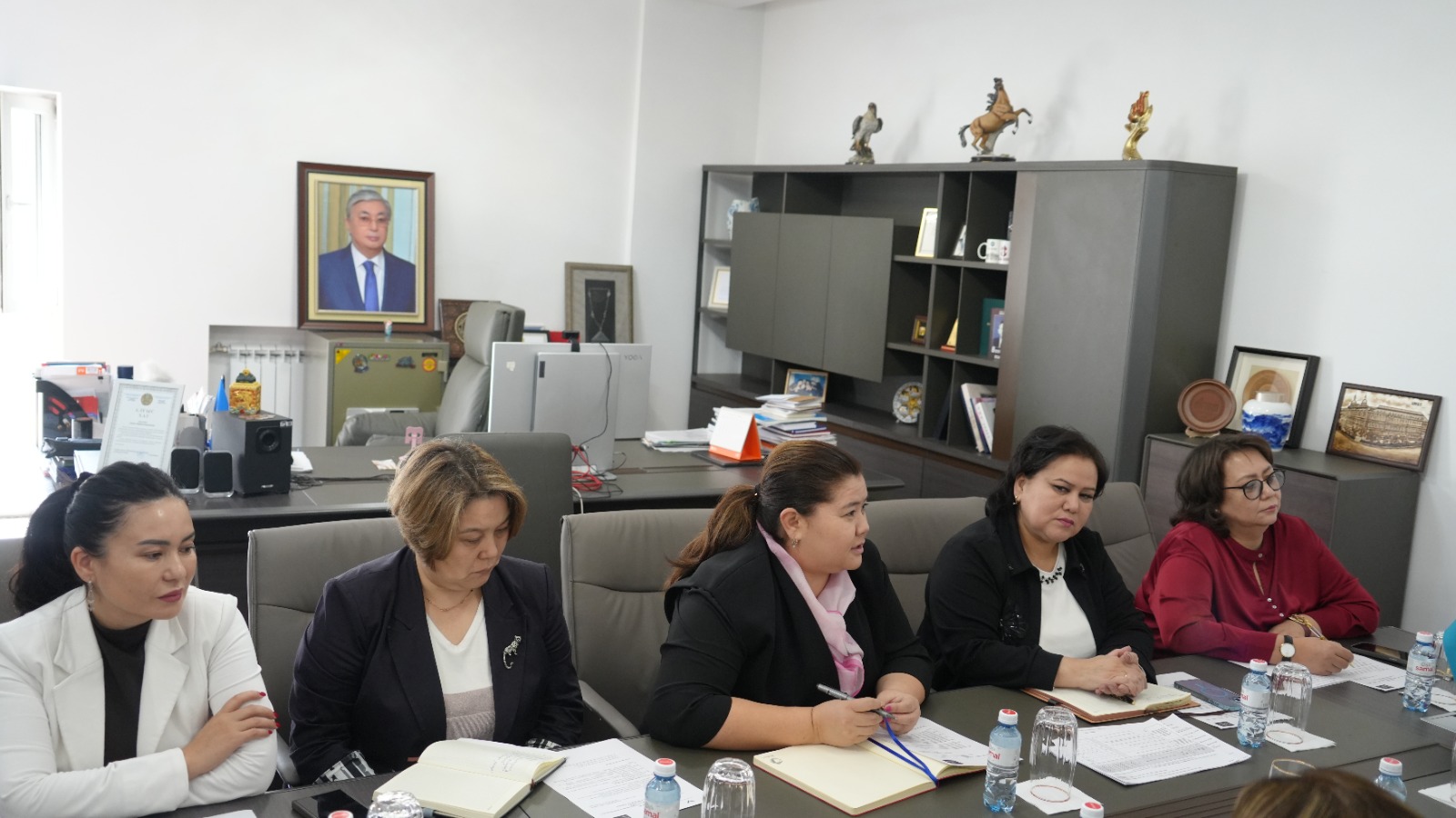 The visit of the delegation of the Azerbaijan State University of Economics (UNEC) to Kunayev University.