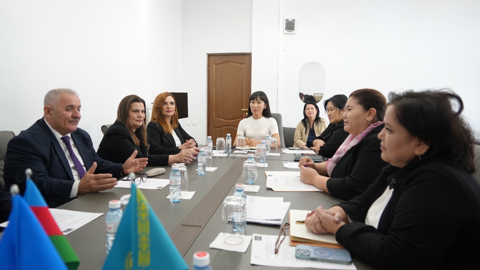 The visit of the delegation of the Azerbaijan State University of Economics (UNEC) to Kunayev University.