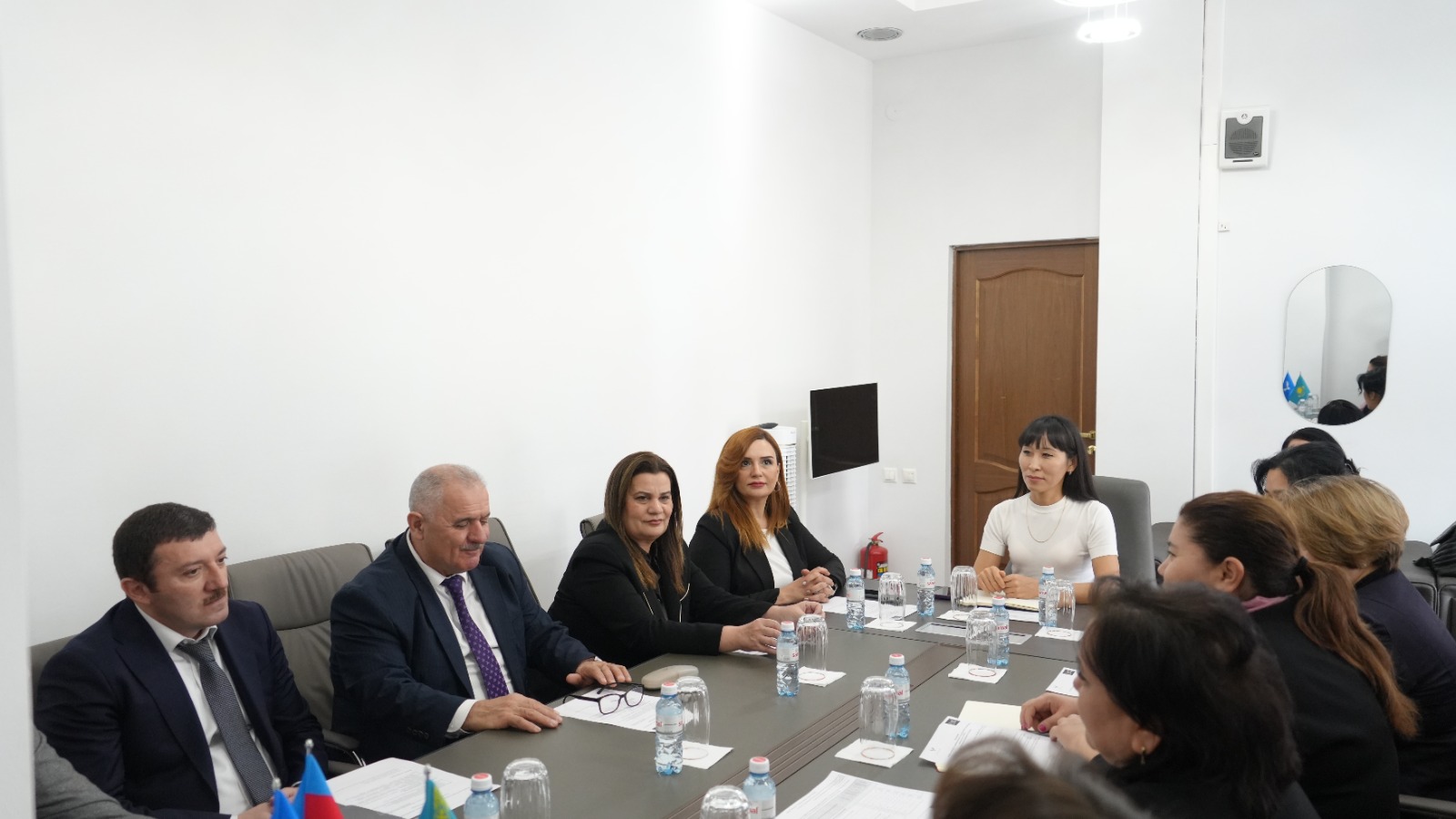 The visit of the delegation of the Azerbaijan State University of Economics (UNEC) to Kunayev University.