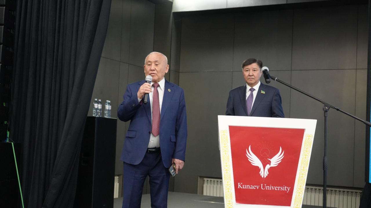 On April 22, 2026, a guest lecture was held at Kunaev University with the participation of the Deputy Chairman of the Senate of the Parliament of the Republic of Kazakhstan, Zhakyp Asanov.